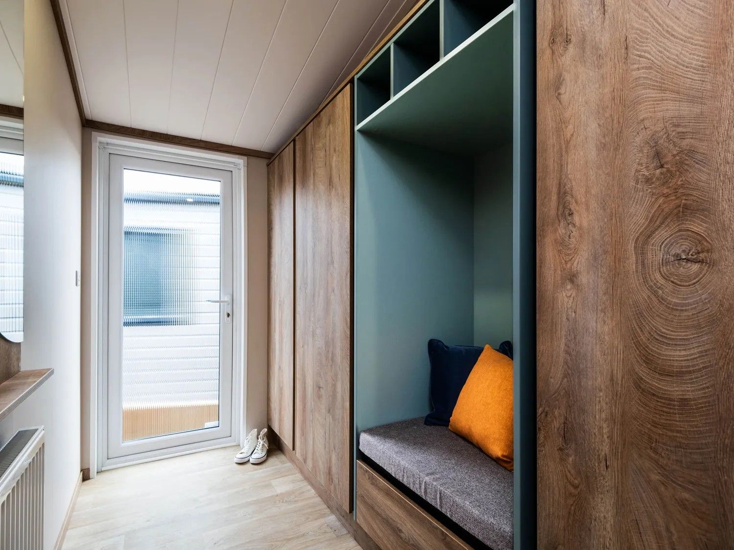 Interior of lodge at Fishpool Caravan Site